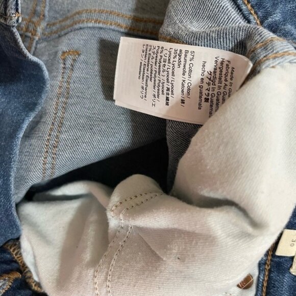 May will 10 inch high rise skinny 30 like denim butterfly front - Picture 4 of 5